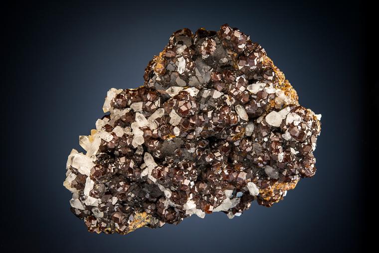 QUARTZ on ANDRADITE